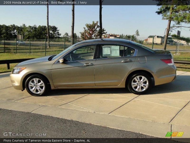 Bold Beige Metallic / Ivory 2009 Honda Accord LX-P Sedan