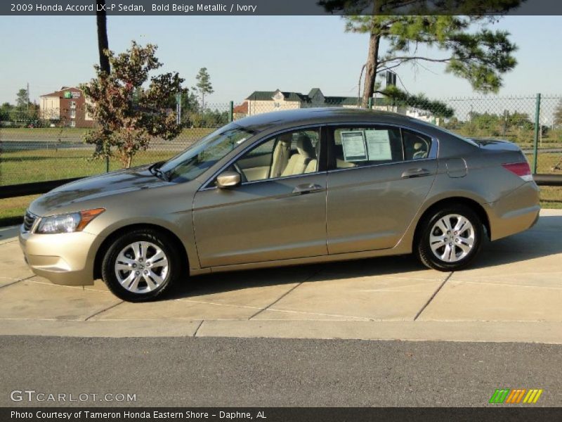 Bold Beige Metallic / Ivory 2009 Honda Accord LX-P Sedan