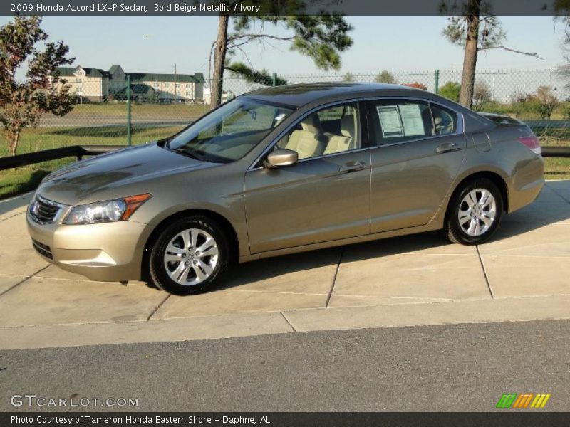 Bold Beige Metallic / Ivory 2009 Honda Accord LX-P Sedan