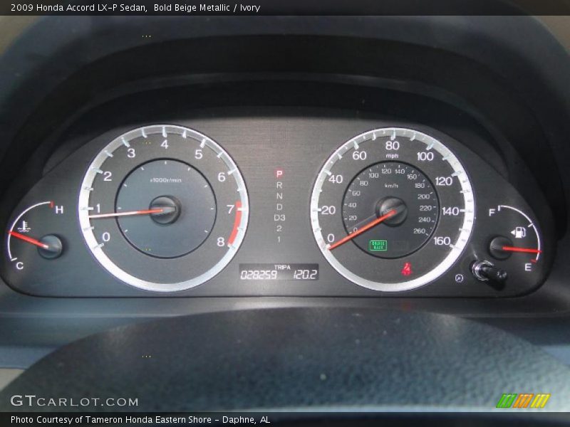 Bold Beige Metallic / Ivory 2009 Honda Accord LX-P Sedan