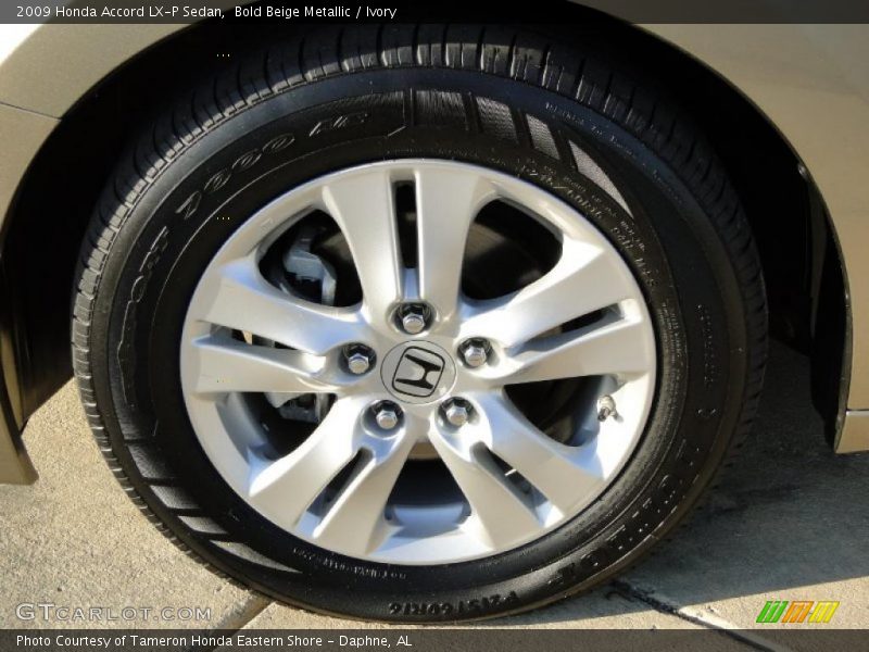 Bold Beige Metallic / Ivory 2009 Honda Accord LX-P Sedan