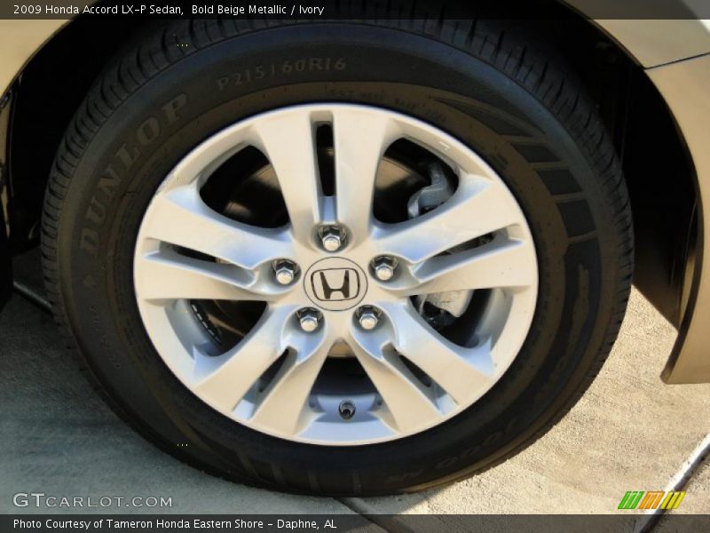 Bold Beige Metallic / Ivory 2009 Honda Accord LX-P Sedan