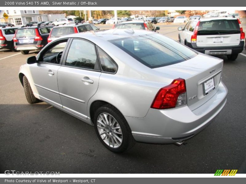 Silver Metallic / Off-Black 2008 Volvo S40 T5 AWD
