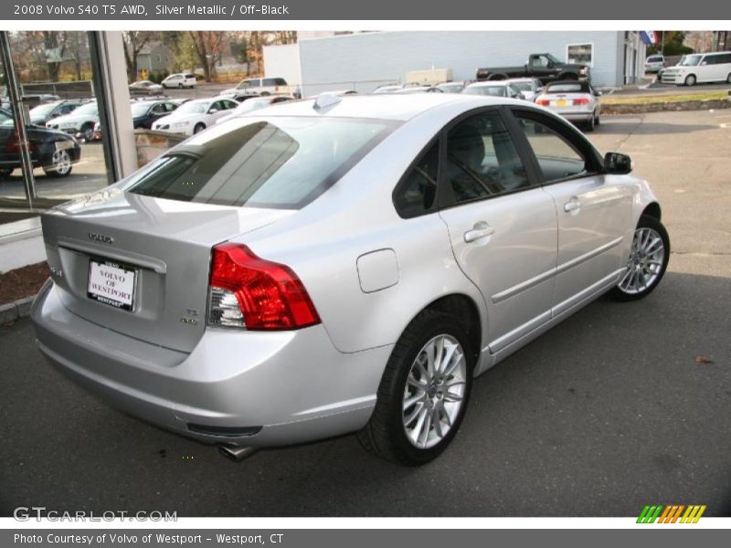 Silver Metallic / Off-Black 2008 Volvo S40 T5 AWD