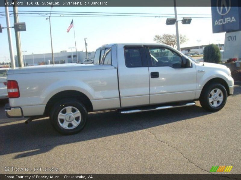 Silver Metallic / Dark Flint 2004 Ford F150 XLT SuperCab