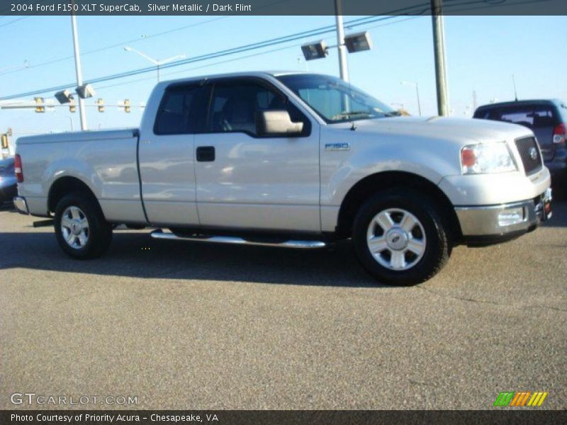 Silver Metallic / Dark Flint 2004 Ford F150 XLT SuperCab