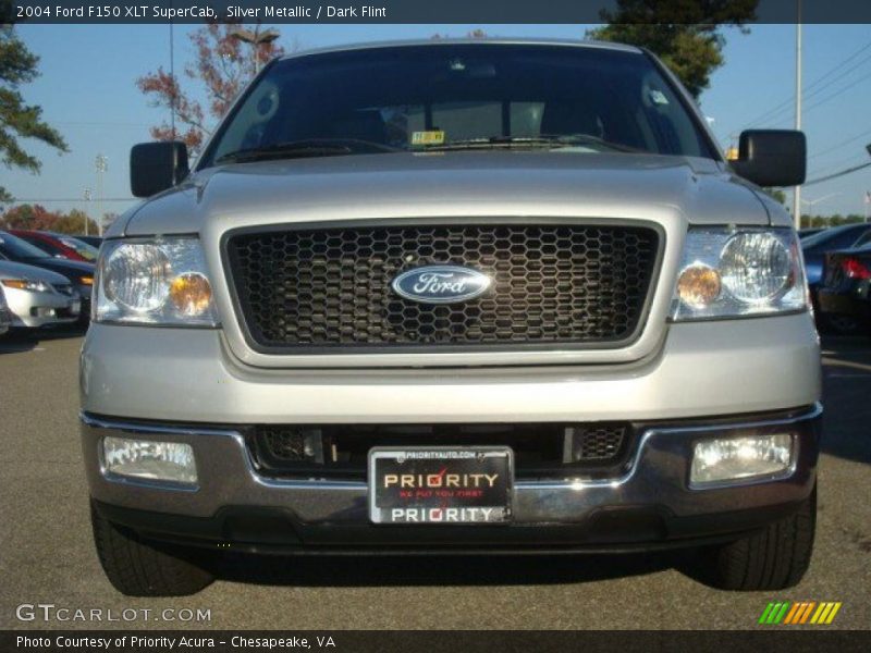 Silver Metallic / Dark Flint 2004 Ford F150 XLT SuperCab