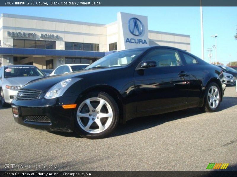 Black Obsidian / Wheat Beige 2007 Infiniti G 35 Coupe