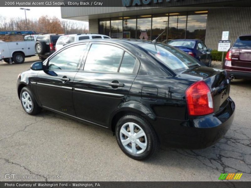 Ebony Black / Gray 2006 Hyundai Accent GLS Sedan