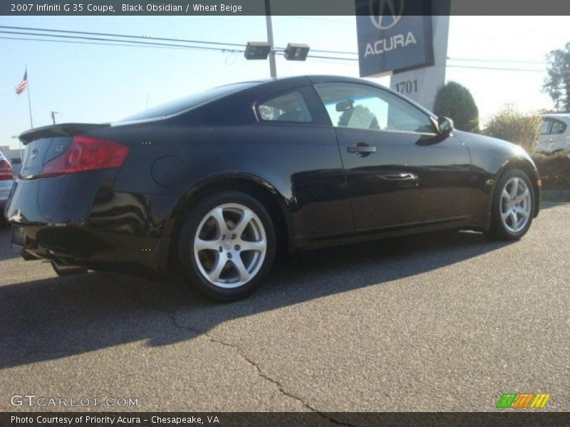 Black Obsidian / Wheat Beige 2007 Infiniti G 35 Coupe