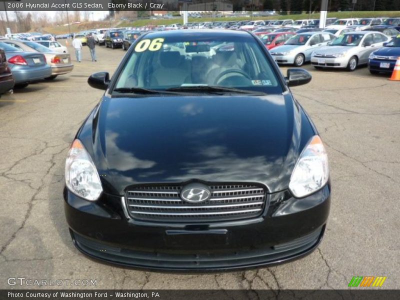 Ebony Black / Gray 2006 Hyundai Accent GLS Sedan