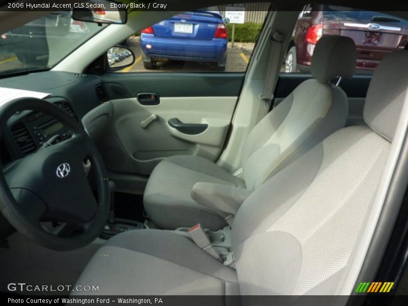 Ebony Black / Gray 2006 Hyundai Accent GLS Sedan