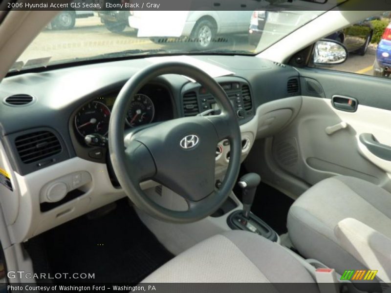 Ebony Black / Gray 2006 Hyundai Accent GLS Sedan