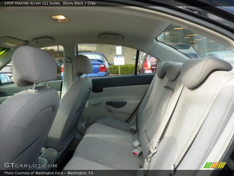 Ebony Black / Gray 2006 Hyundai Accent GLS Sedan