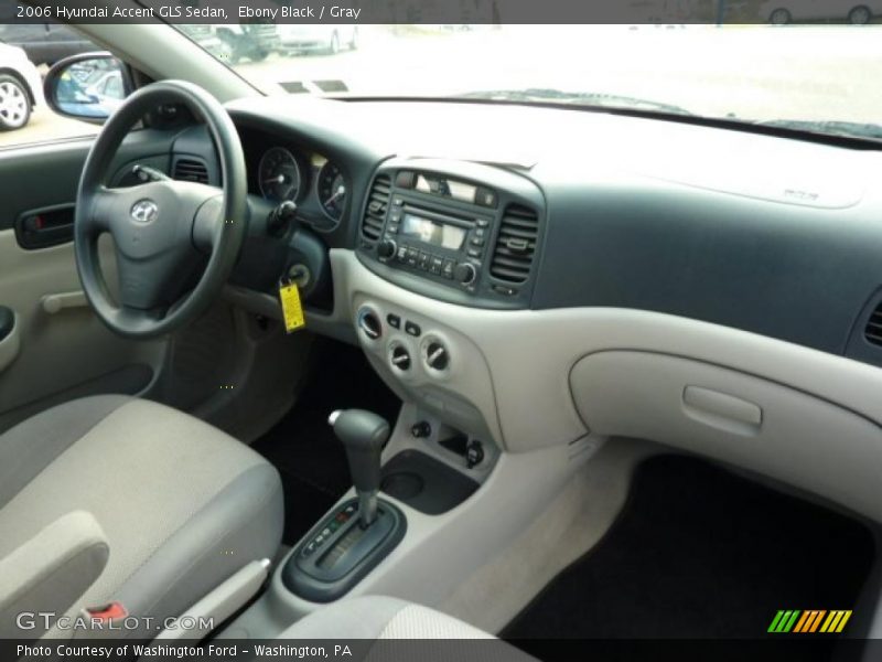 Ebony Black / Gray 2006 Hyundai Accent GLS Sedan