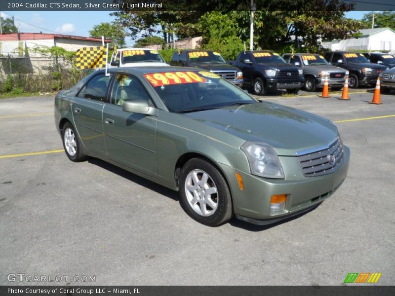 Silver Green / Light Neutral 2004 Cadillac CTS Sedan