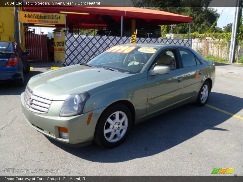 Silver Green / Light Neutral 2004 Cadillac CTS Sedan