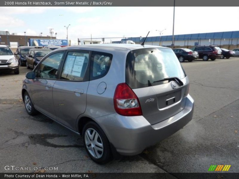 Storm Silver Metallic / Black/Grey 2008 Honda Fit Hatchback