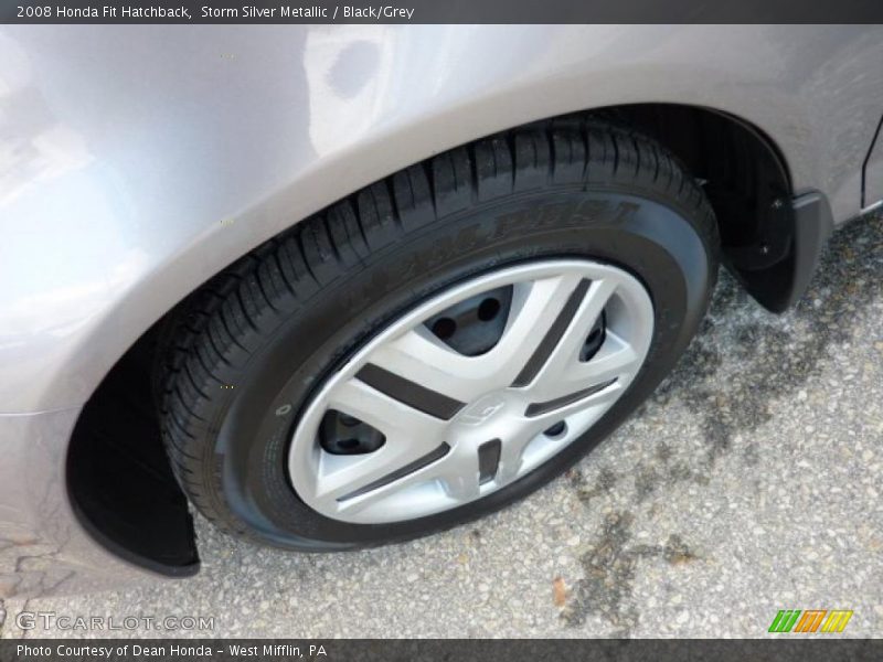Storm Silver Metallic / Black/Grey 2008 Honda Fit Hatchback