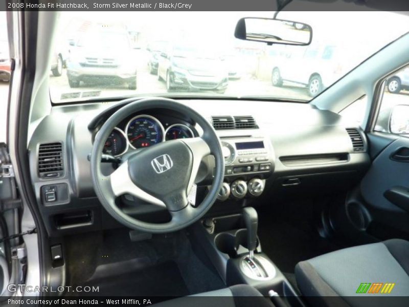  2008 Fit Hatchback Black/Grey Interior