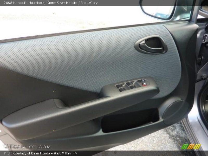 Storm Silver Metallic / Black/Grey 2008 Honda Fit Hatchback