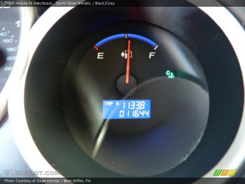 Storm Silver Metallic / Black/Grey 2008 Honda Fit Hatchback