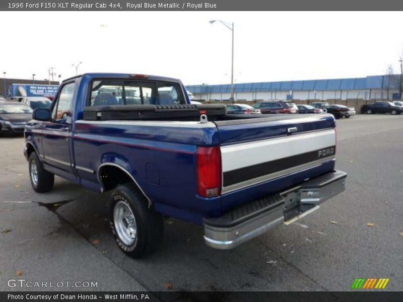 Royal Blue Metallic / Royal Blue 1996 Ford F150 XLT Regular Cab 4x4