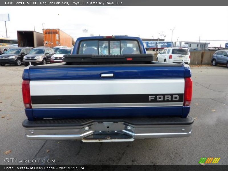 Royal Blue Metallic / Royal Blue 1996 Ford F150 XLT Regular Cab 4x4