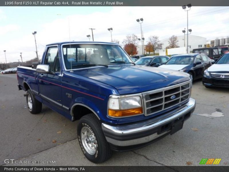  1996 F150 XLT Regular Cab 4x4 Royal Blue Metallic