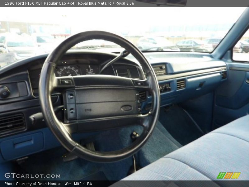  1996 F150 XLT Regular Cab 4x4 Royal Blue Interior