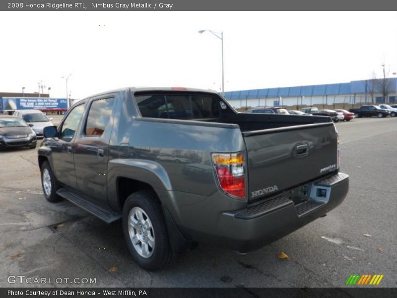 Nimbus Gray Metallic / Gray 2008 Honda Ridgeline RTL