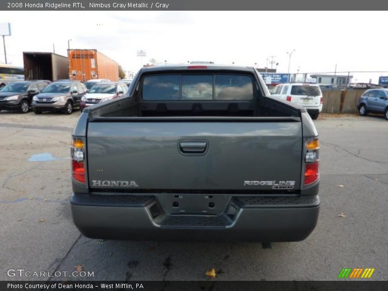 Nimbus Gray Metallic / Gray 2008 Honda Ridgeline RTL