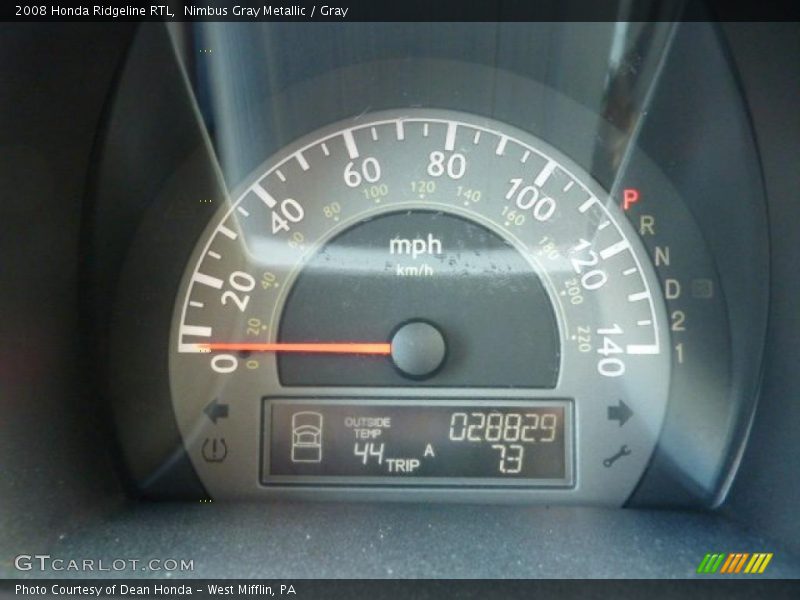 Nimbus Gray Metallic / Gray 2008 Honda Ridgeline RTL