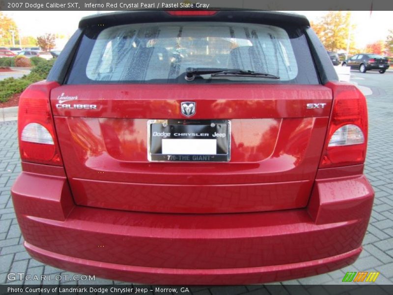 Inferno Red Crystal Pearl / Pastel Slate Gray 2007 Dodge Caliber SXT