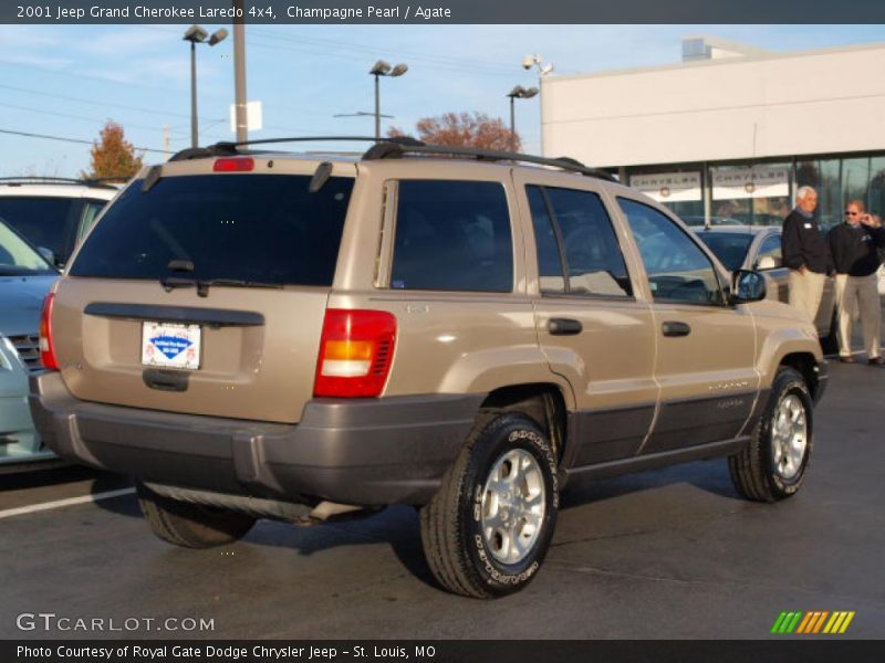 Champagne Pearl / Agate 2001 Jeep Grand Cherokee Laredo 4x4