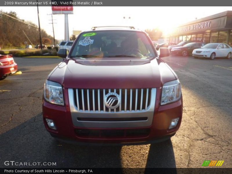 Vivid Red Metallic / Black 2009 Mercury Mariner V6 4WD