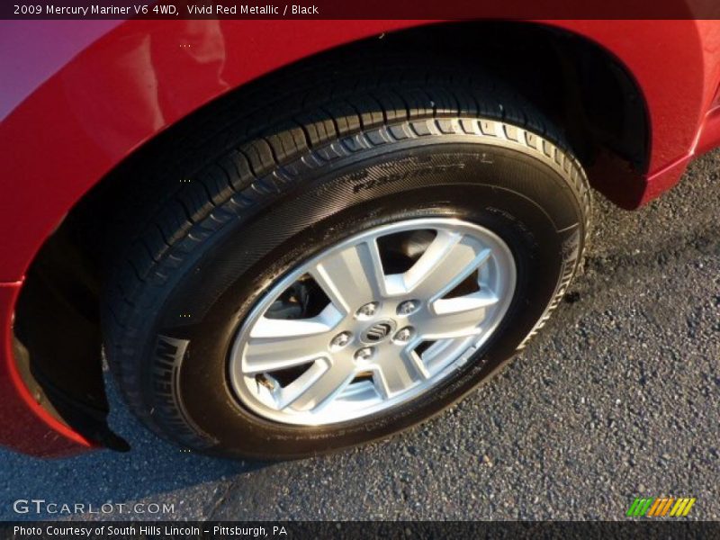 Vivid Red Metallic / Black 2009 Mercury Mariner V6 4WD