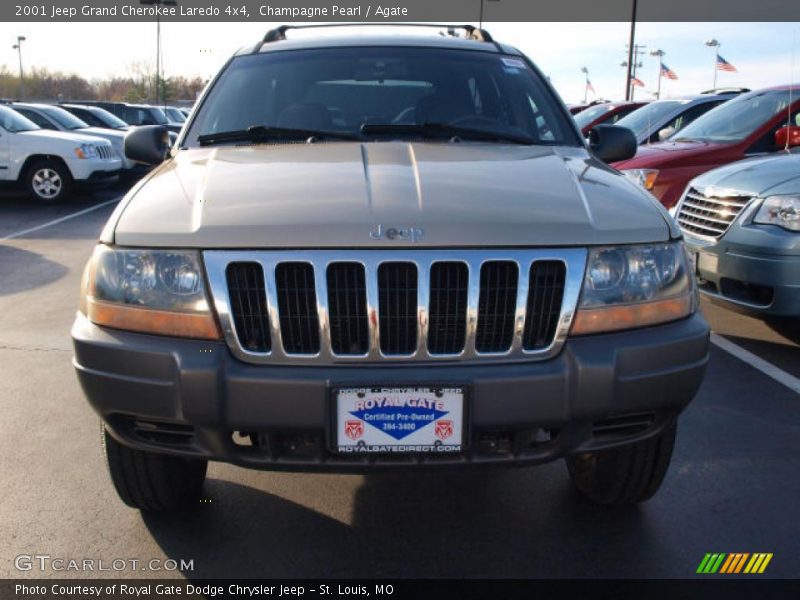 Champagne Pearl / Agate 2001 Jeep Grand Cherokee Laredo 4x4