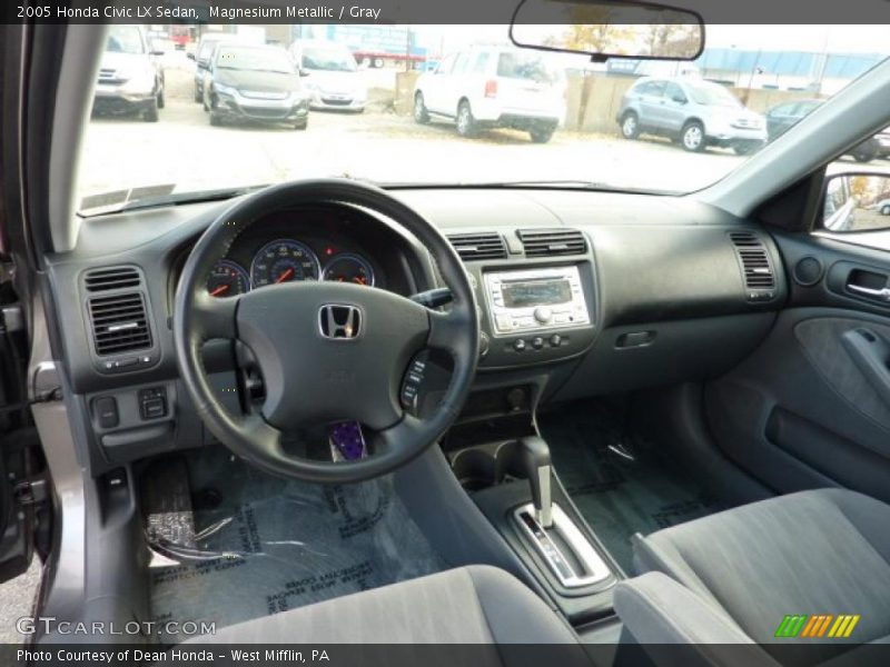 Magnesium Metallic / Gray 2005 Honda Civic LX Sedan