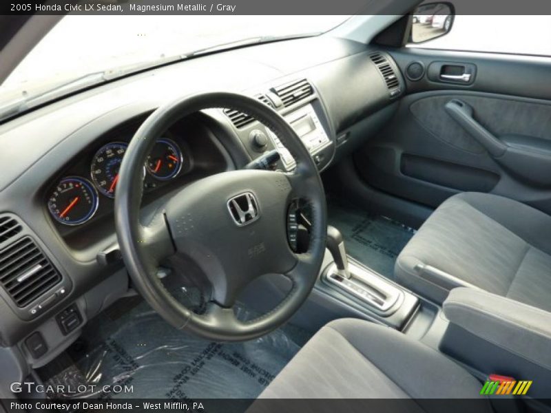 Magnesium Metallic / Gray 2005 Honda Civic LX Sedan