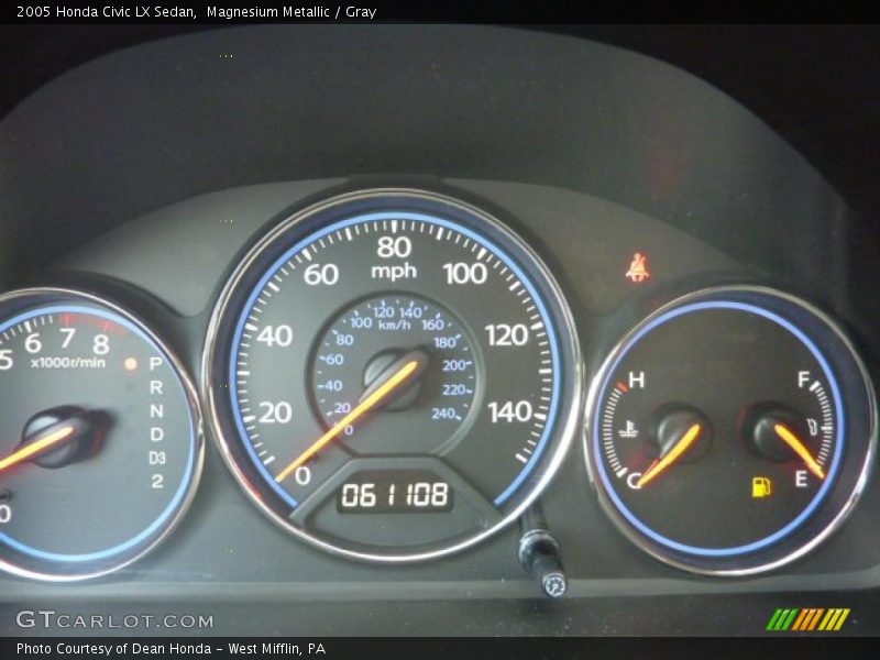 Magnesium Metallic / Gray 2005 Honda Civic LX Sedan