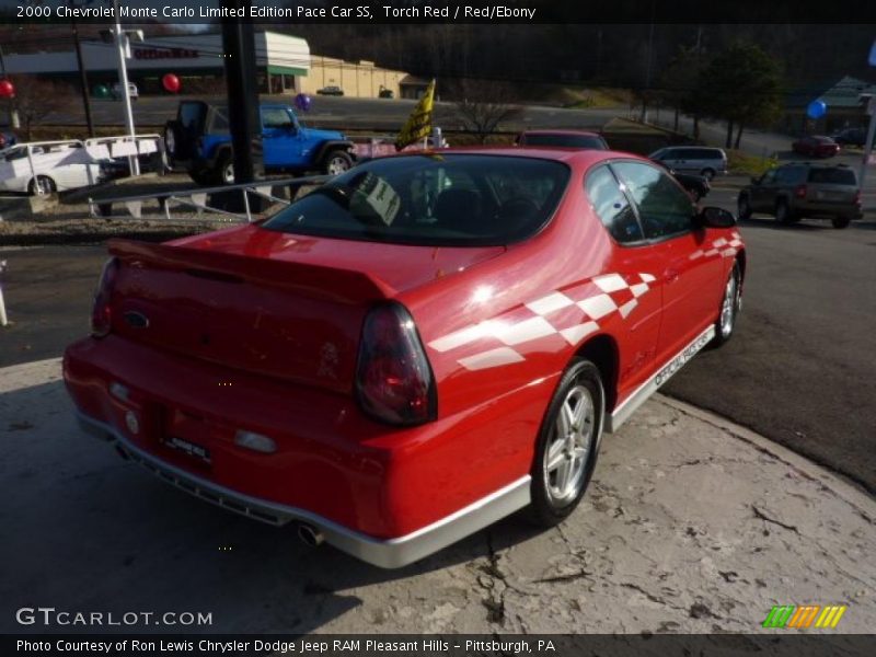 Torch Red / Red/Ebony 2000 Chevrolet Monte Carlo Limited Edition Pace Car SS