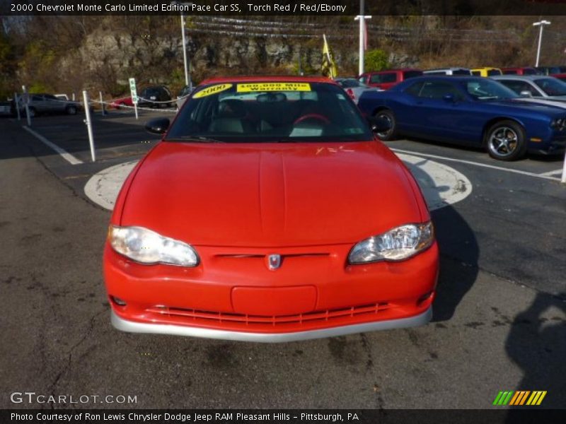 Torch Red / Red/Ebony 2000 Chevrolet Monte Carlo Limited Edition Pace Car SS