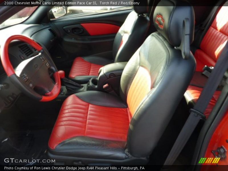  2000 Monte Carlo Limited Edition Pace Car SS Red/Ebony Interior