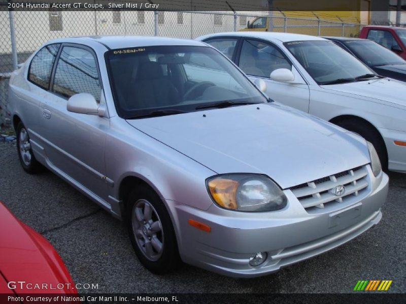 Silver Mist / Gray 2004 Hyundai Accent GT Coupe