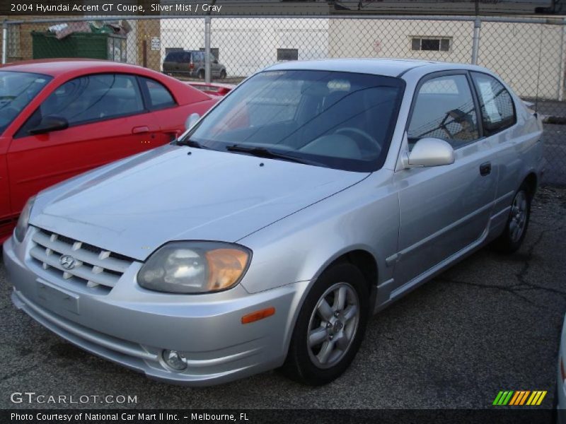 Silver Mist / Gray 2004 Hyundai Accent GT Coupe