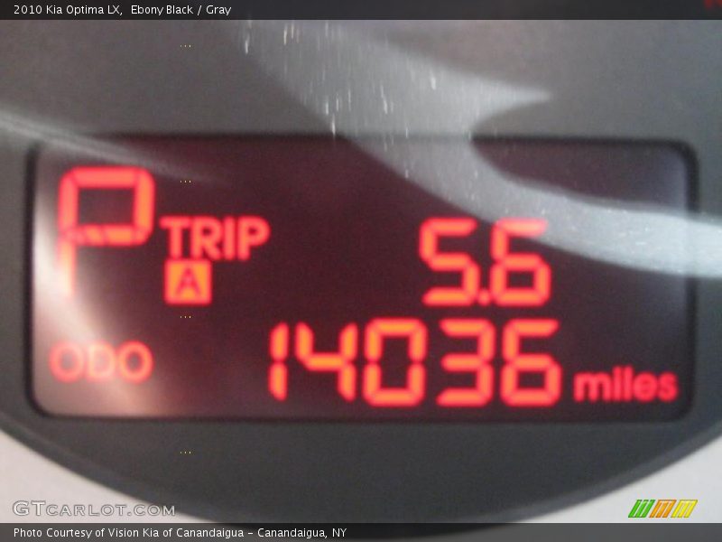 Ebony Black / Gray 2010 Kia Optima LX