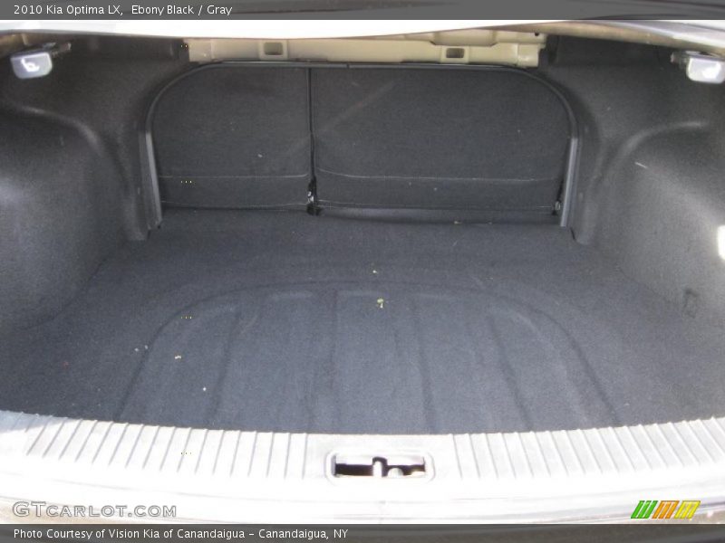 Ebony Black / Gray 2010 Kia Optima LX