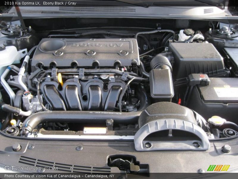 Ebony Black / Gray 2010 Kia Optima LX