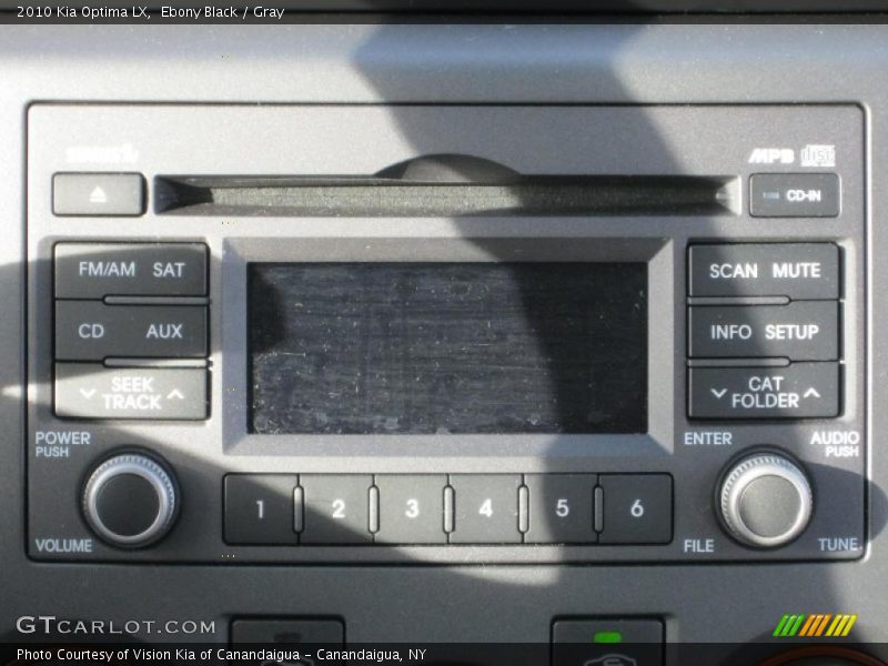 Ebony Black / Gray 2010 Kia Optima LX